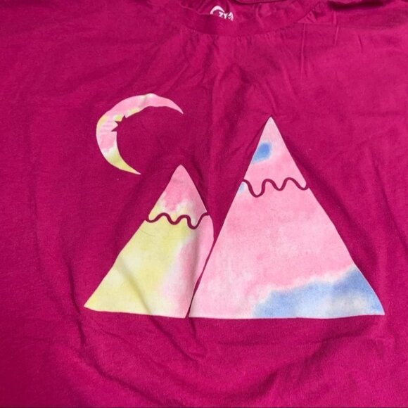 Zyia Active Pink Mountains and Moon Shirt Size Large - Picture 4 of 8